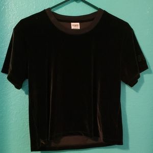 velvet crop top